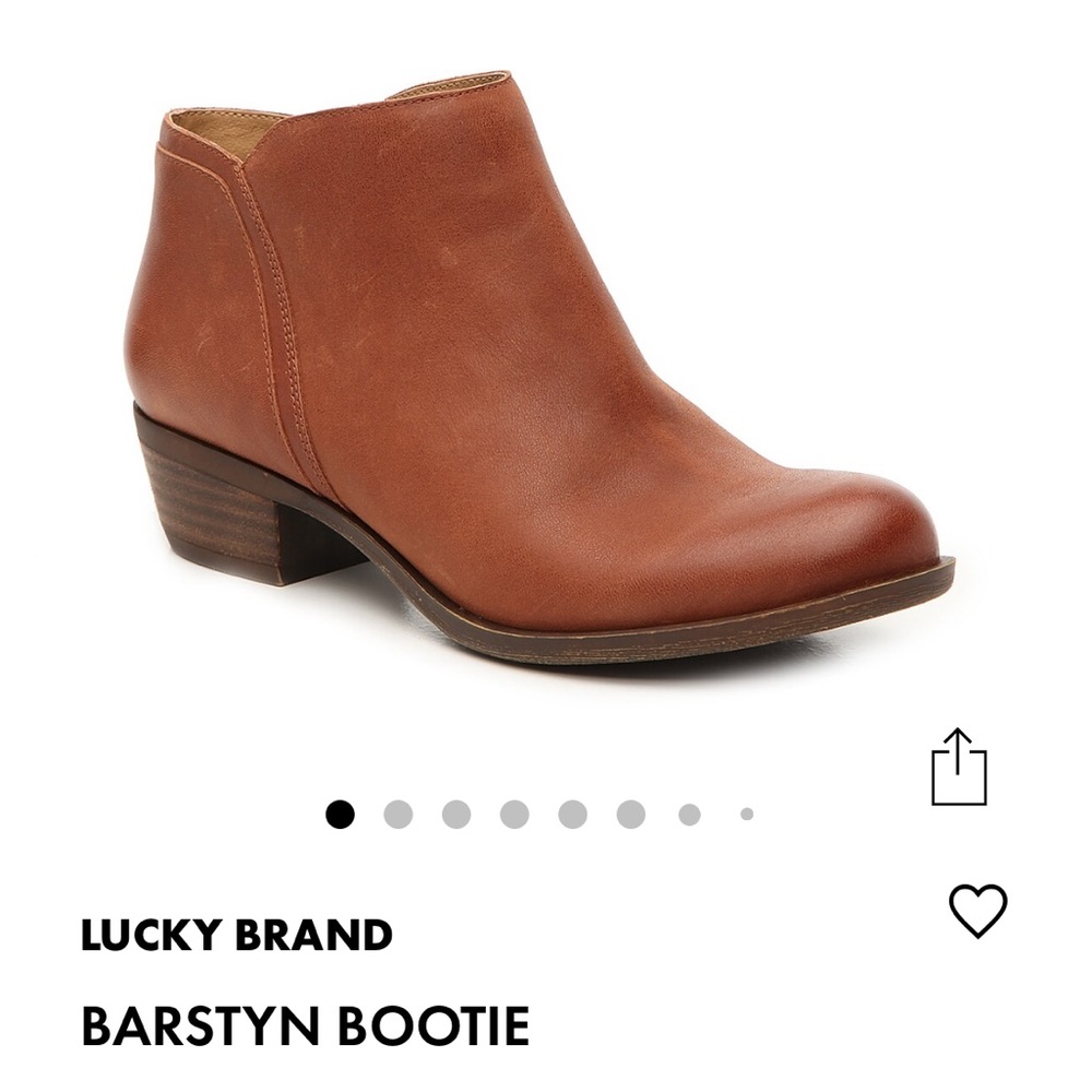 Lucky Brand Barstyn Bootie Size 9.5 in Cognac, Camel color